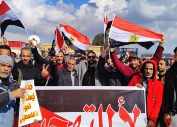 ابناء صعيد مصر فى رفح لا للتهجير