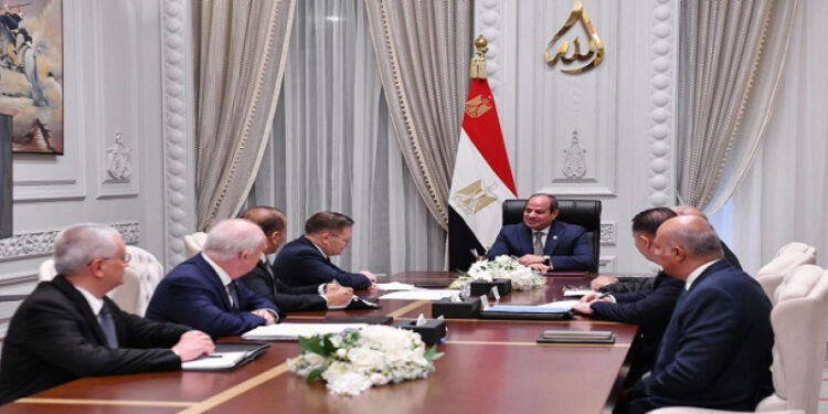الرئيس السيسى يبحث مع المدير العام لـ”روسأتوم” الروسية تطورات إنشاء المحطة النووية بالضبعة