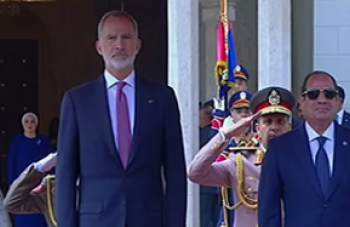 بالفيديو .. الرئيس السيسى والسيدة قرينته يستقبلان ملك وملكة إسبانيا بقصر الاتحادية