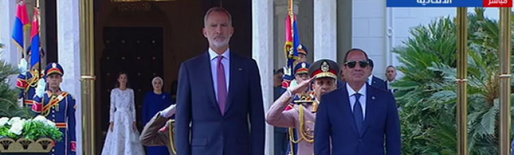 بالفيديو .. الرئيس السيسى والسيدة قرينته يستقبلان ملك وملكة إسبانيا بقصر الاتحادية