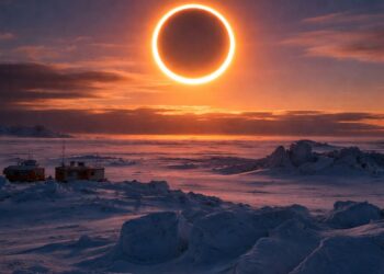 فلكية جدة… بالتزامن مع تحري هلال رمضان *الثلاثاء : كسوف حلقي للشمس غير مشاهد في السعودية*