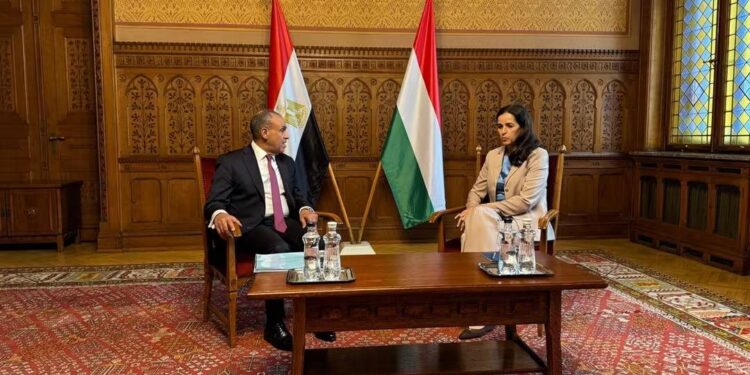 وزير الخارجية يبحث مع نظيرته المجرية العلاقات الثنائية والمستجدات الإقليمية