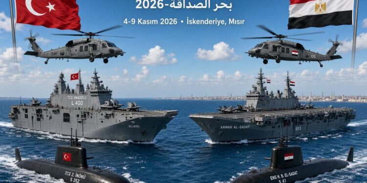 انطلاق مناورات «بحر الصداقة 2026» بين مصر وتركيا بالإسكندرية 4 _9 نوفمبر المقبل